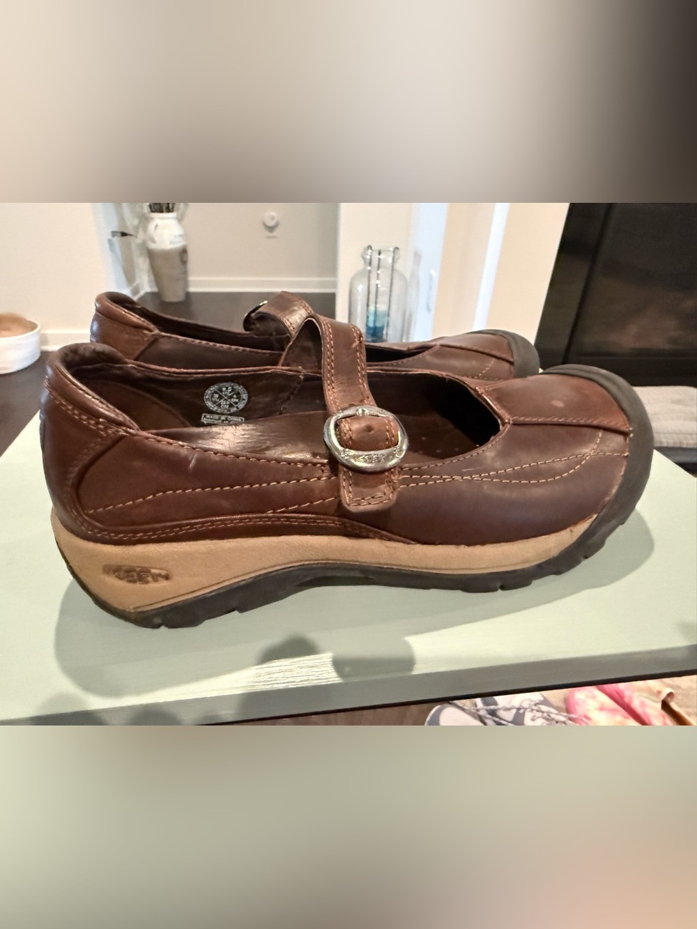 Keen Dark Brown Leather Slip-On Shoe